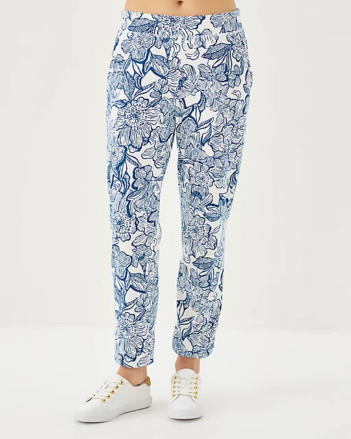 Lilly Pulitzer 29" Silvie Terry Jogger Coconut Unforgettable