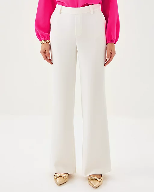 Lilly Pulitzer 32" Celesta High Rise Palazzo Pant Coconut