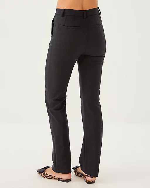 Lilly Pulitzer 32" Demaria High Rise Stretch Pant Noir