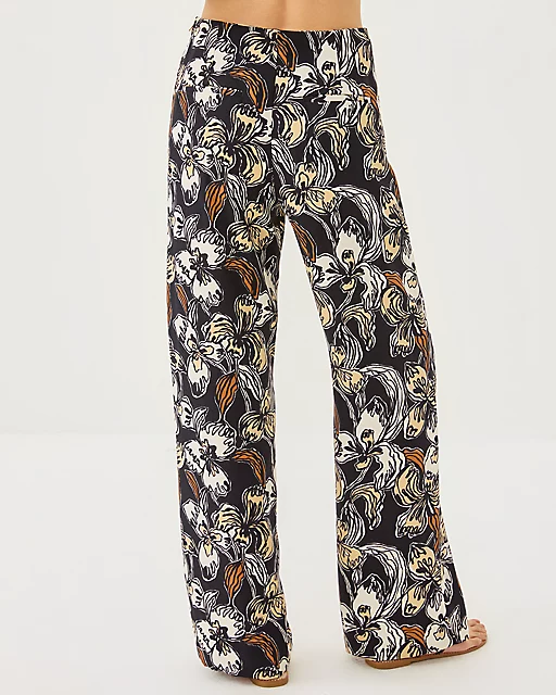 Lilly Pulitzer 32" Rosamarie High Rise Pant Onyx Irisistable