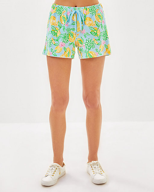 Lilly Pulitzer 4" Loxley Knit Short Bluette Make Lemonade