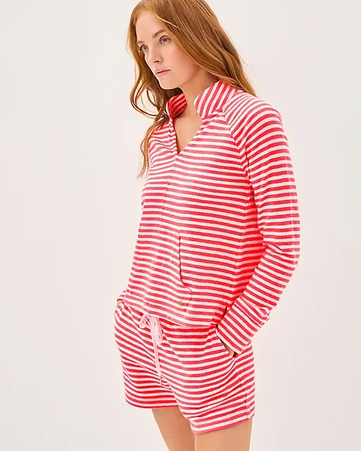 Lilly Pulitzer 4" Peppi High Rise Short Cane Coral St Tropez Stripe