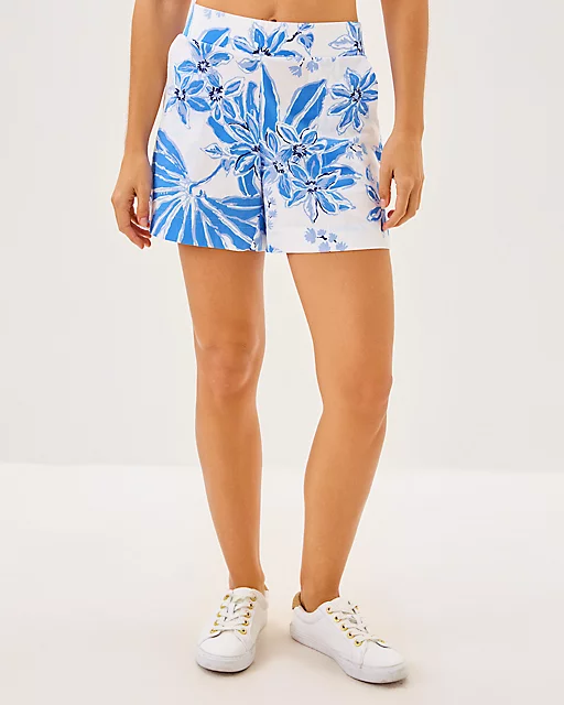 Lilly Pulitzer 5" Alista Short Resort White Jet Set Jungle