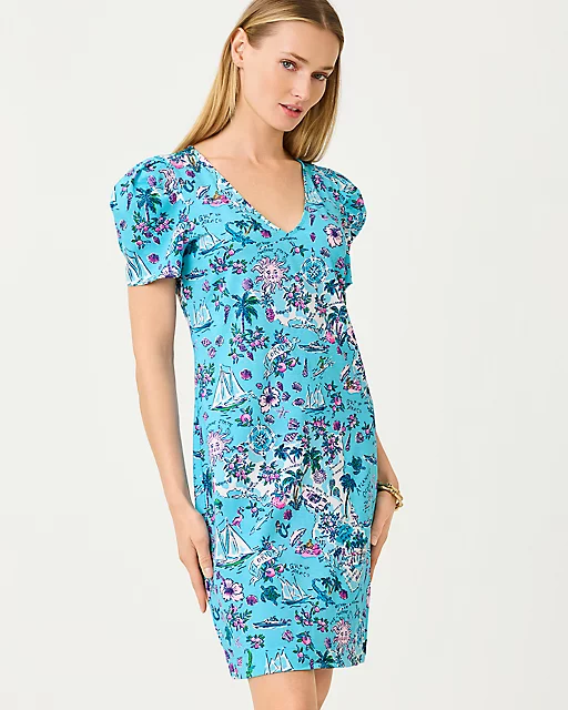 Lilly Pulitzer Aleece T-Shirt Dress Amalfi Blue Lillys Roadtrip