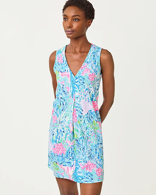 Lilly Pulitzer Amina Swing Dress Multi Sink Or Swim