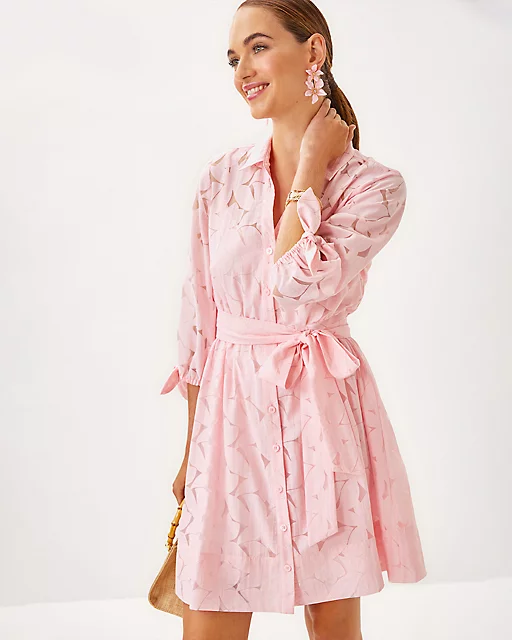 lilly pulitzer Amrita Shirtdress Pink Muse Flora Faille