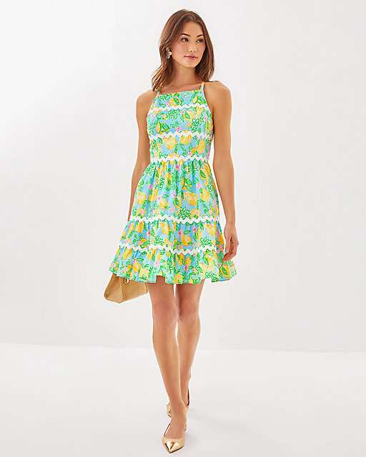 Lilly Pulitzer Angelynn Dress Bluette Make Lemonade