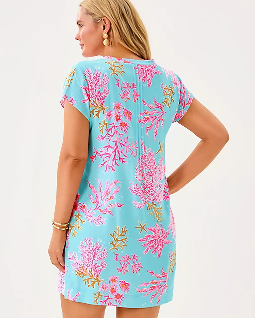 Lilly Pulitzer Ansella Tunic Dress Multi Royal Coral