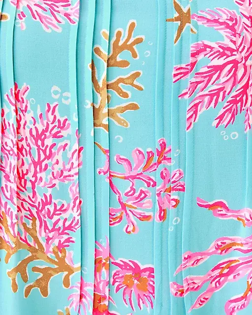Lilly Pulitzer Ansella Tunic Dress Multi Royal Coral