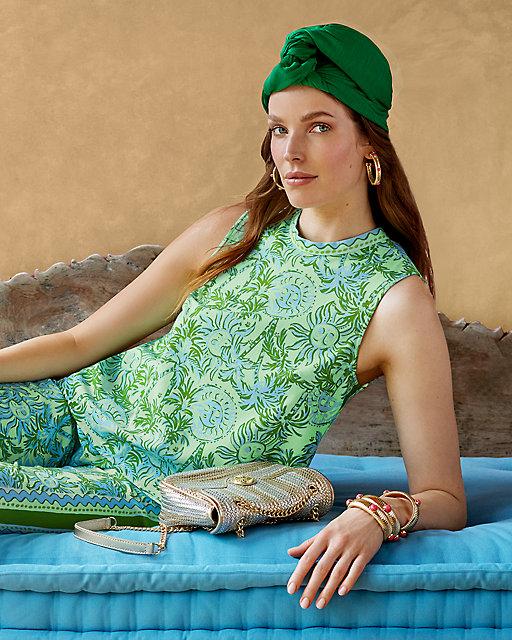 lilly pulitzer Anya Top Cool Mint Catchin Rays Engineered Top