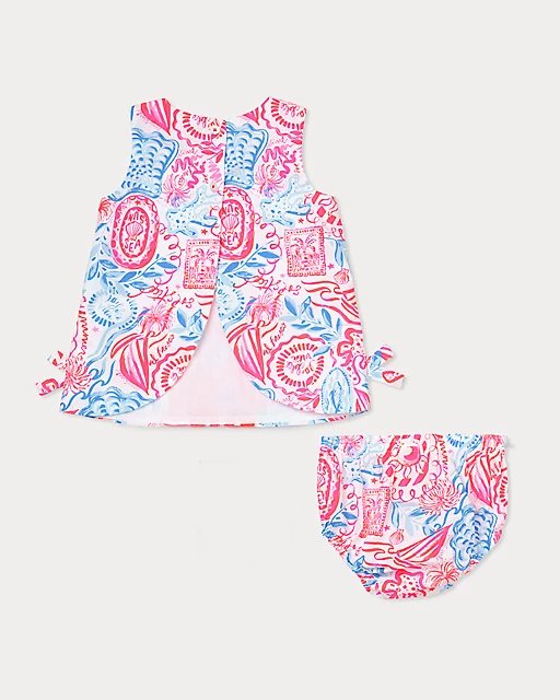 Lilly Pulitzer Baby Lilly Infant Shift Dress Resort White Lil Sun Sea Sand