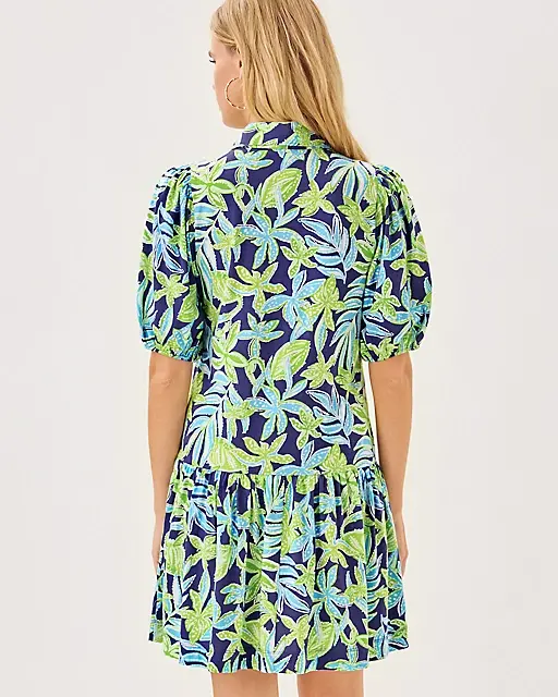 Lilly Pulitzer Bingley Dress Sapphire Pool Tropical Tango