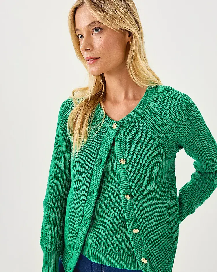 lilly pulitzer Bristow Cardigan & Sweater Tank Set Kitts Green