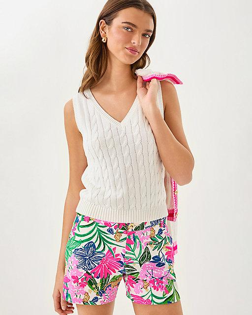 lilly pulitzer Brockton V-Neck Sweater Tank Coconut