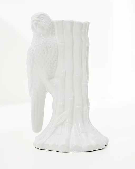 Lilly Pulitzer Ceramic Candlestick Holder Resort White