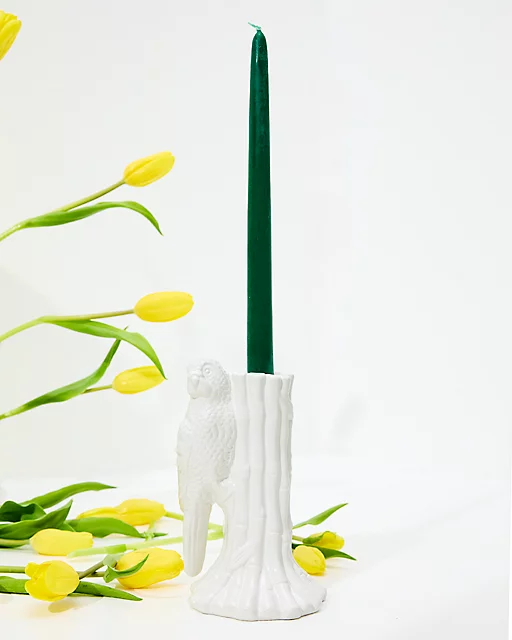 lilly pulitzer Ceramic Candlestick Holder Resort White