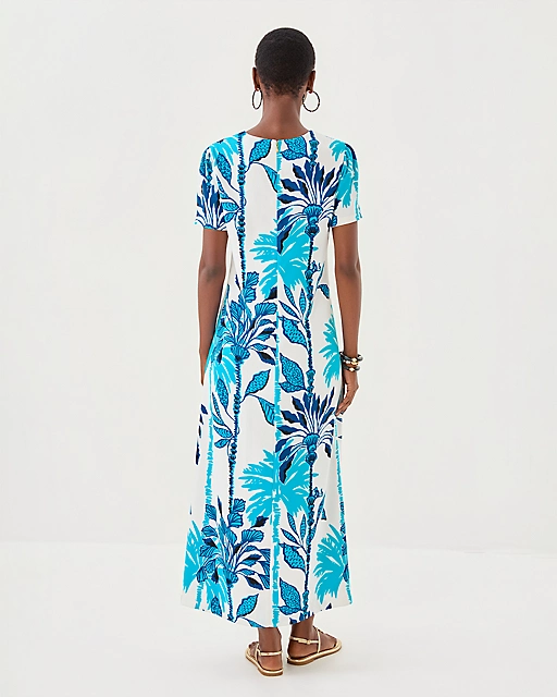 Lilly Pulitzer Charlee Maxi Dress Coconut Oversized Swayin In The Breeze