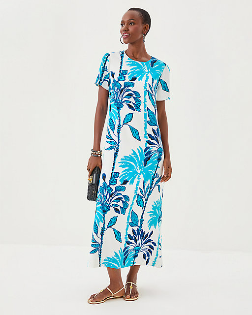 Lilly Pulitzer Charlee Maxi Dress Coconut Oversized Swayin In The Breeze