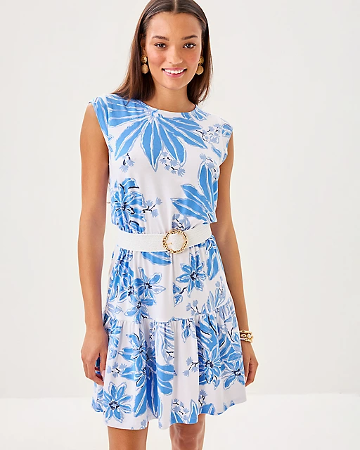 Lilly Pulitzer Danville Dress Resort White Jet Set Jungle
