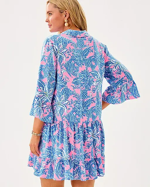 Lilly Pulitzer Diantha Tunic Dress Conch Shell Pink Up Scale