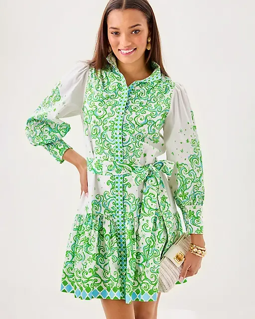 Lilly Pulitzer Drena Dress Resort White Sol Mates Engineered Dress