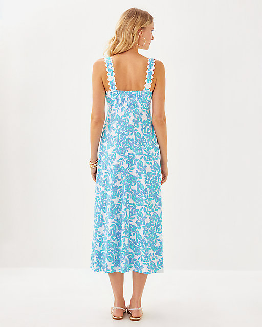 Lilly Pulitzer Dwyer Midi Dress Jacaranda Blue Simply The Zest
