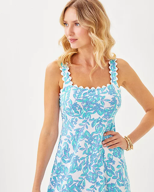 Lilly Pulitzer Dwyer Midi Dress Jacaranda Blue Simply The Zest