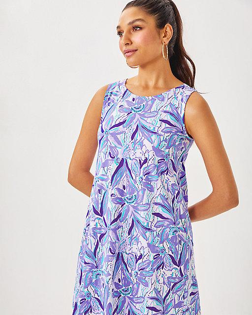 Lilly Pulitzer Eliza Cotton Dress Tropicalia Purple Elephant In The Bloom