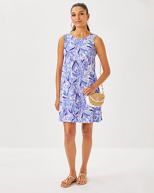 Lilly Pulitzer Eliza Cotton Dress Tropicalia Purple Elephant In The Bloom