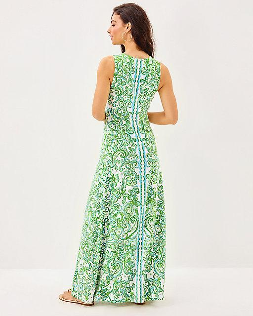 Lilly Pulitzer Ellison Maxi Dress Resort White Sol Mates Engineered Knit Dress
