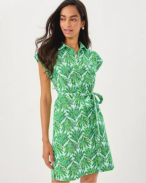 lilly pulitzer Emersyn Dress Kitts Green Crossgrain Shady Babe