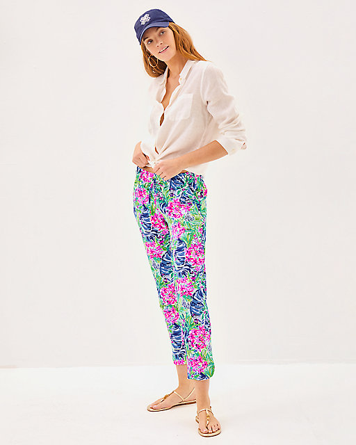 Lilly Pulitzer Emora Knit Pant Resort White Disney Dreamin