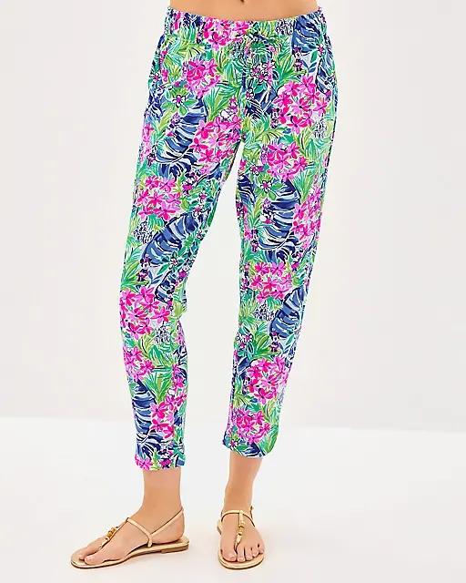 Lilly Pulitzer Emora Knit Pant Resort White Disney Dreamin