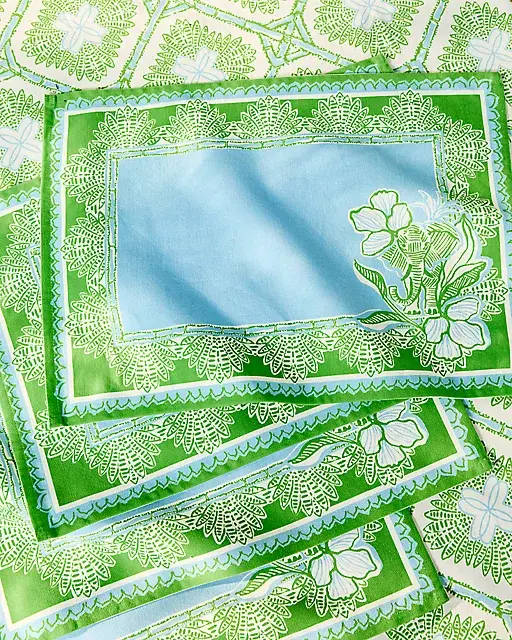 lilly pulitzer Engineered Printed Placemats Multi Came To Party Engineered