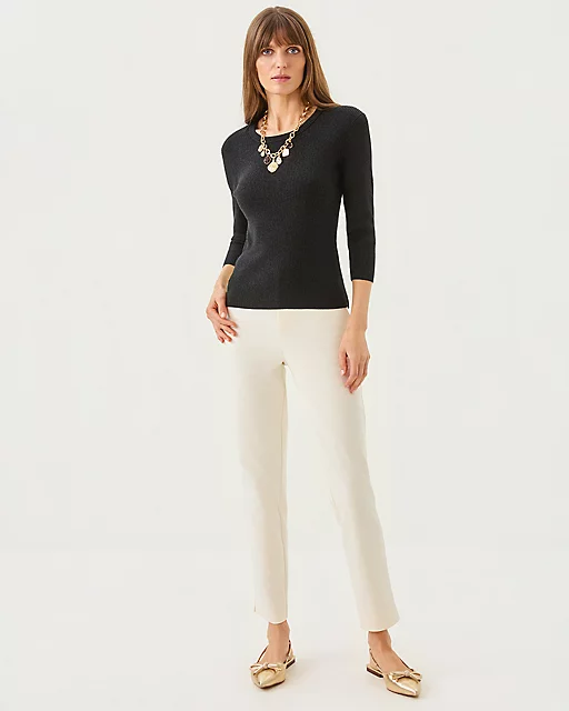 Lilly Pulitzer Esli 3/4 Sleeve Sweater Black Metallic