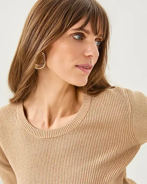 Lilly Pulitzer Esli 3/4 Sleeve Sweater Sand Bar Metallic