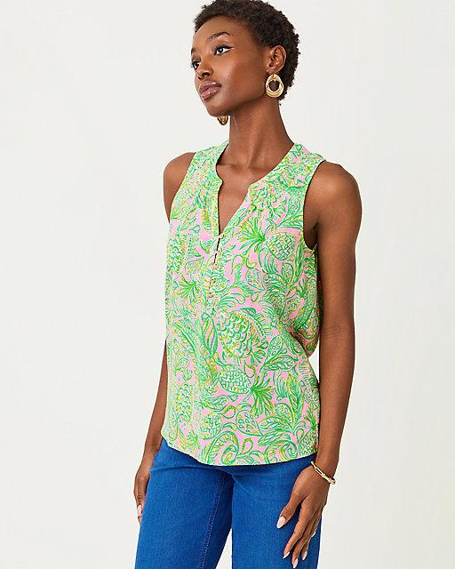 Lilly Pulitzer Essie Tank Top Mandevilla Baby Fins And Flippers