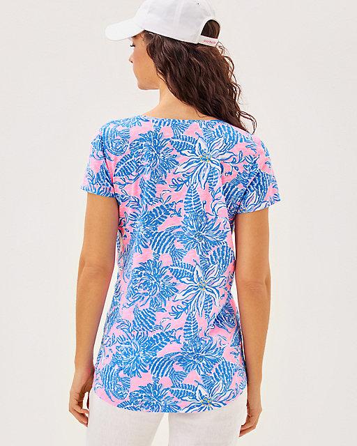 Lilly Pulitzer Etta Scoop Neck Top Conch Shell Pink Up Scale