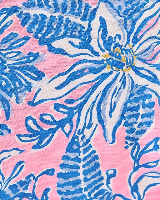 Lilly Pulitzer Etta Scoop Neck Top Conch Shell Pink Up Scale