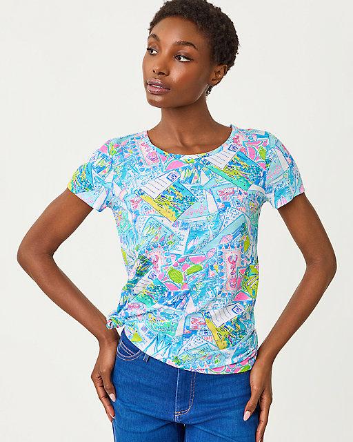 lilly pulitzer Etta Scoop Neck Top Multi Wish You Were Here