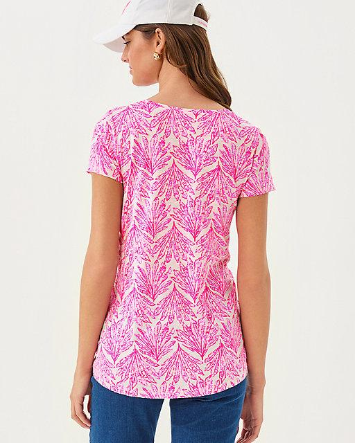 Lilly Pulitzer Etta Scoop Neck Top Pink Bliss Shady Babe