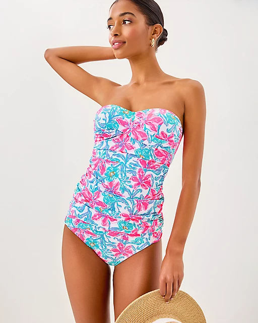 Lilly Pulitzer Flamenco Tankini Top Multi Beachside Haven Swim