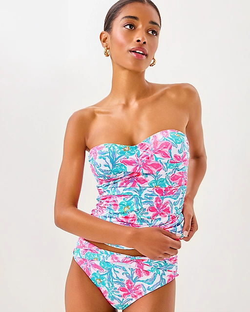 lilly pulitzer Flamenco Tankini Top Multi Beachside Haven Swim