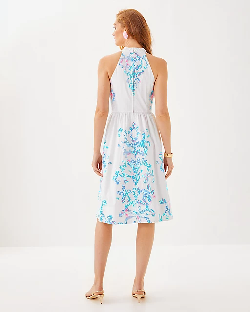 Lilly Pulitzer Gianne Midi Dress Resort White Gianne Dress Applique Layout