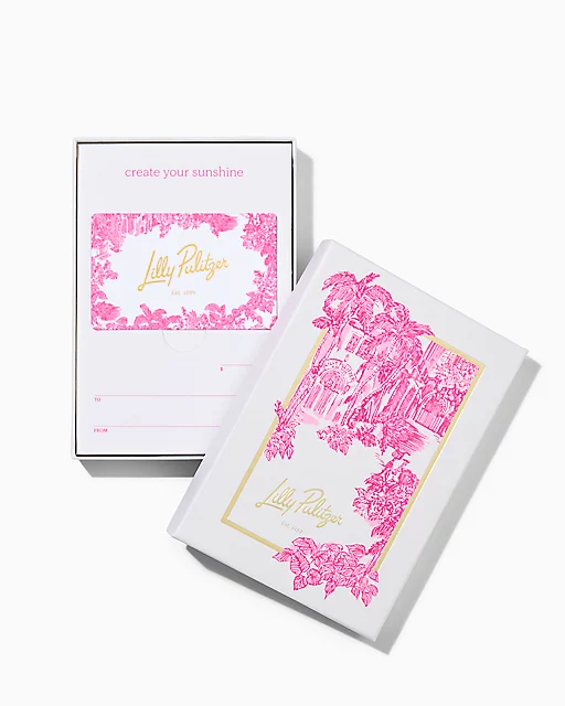 Lilly Pulitzer Gift Card Resort White Pb Anniversary Toile