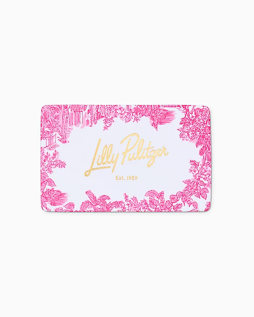 lilly pulitzer Gift Card Resort White Pb Anniversary Toile
