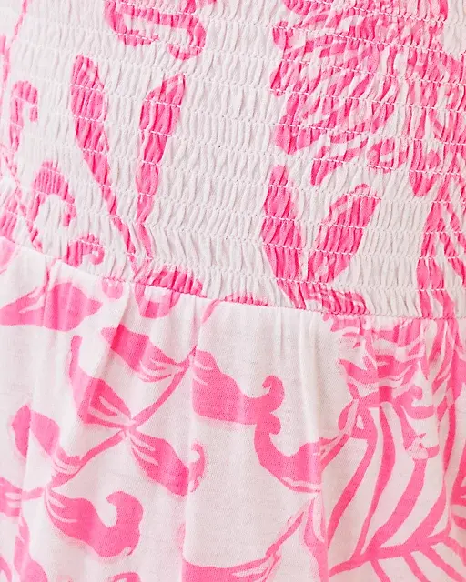 Lilly Pulitzer Girls Mini Jilly Midi Dress Rousseau Pink Glisten In The Sun