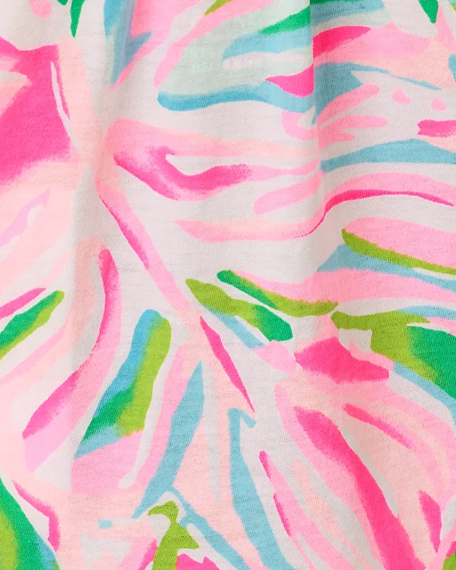 Lilly Pulitzer Girls Mini Loro Swing Dress Multi Croc My World