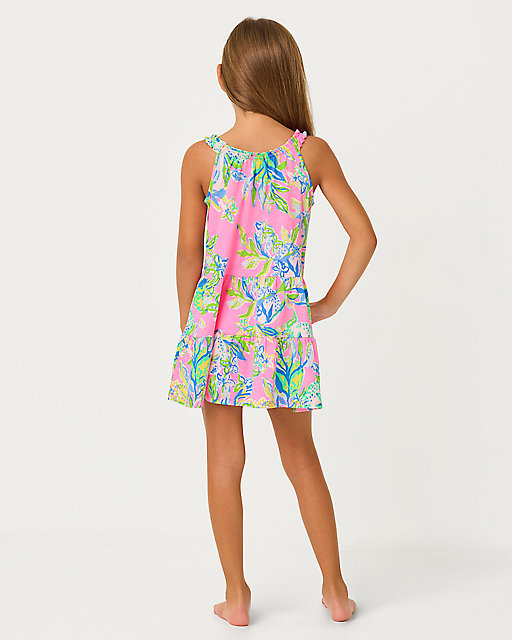 Lilly Pulitzer Girls Mini Loro Swing Dress Multi Squeeze The Day