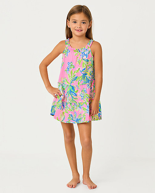 lilly pulitzer Girls Mini Loro Swing Dress Multi Squeeze The Day
